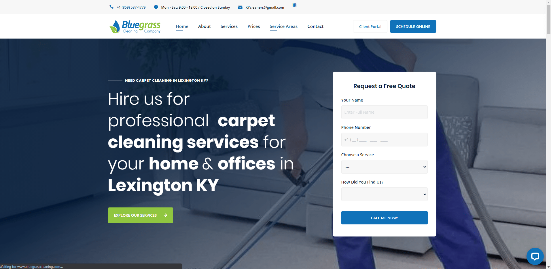 bluegrass cleaning company launches new website 81cf10c5