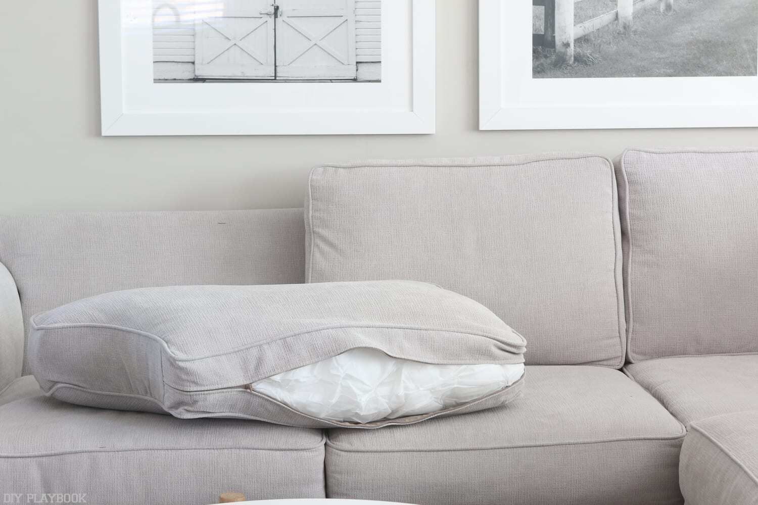 Cleaning Couch Cushions removing pillow case 8adb7a42
