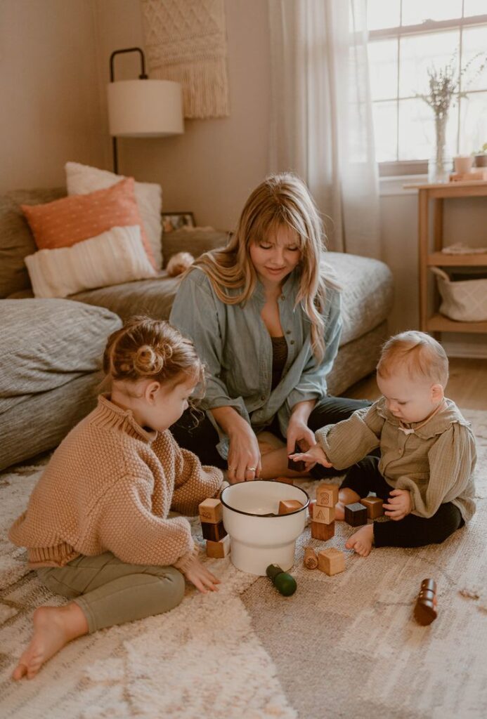 In Home Montessori Motherhood Photo Session